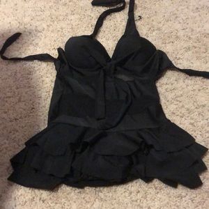 Black one piece swimsuit